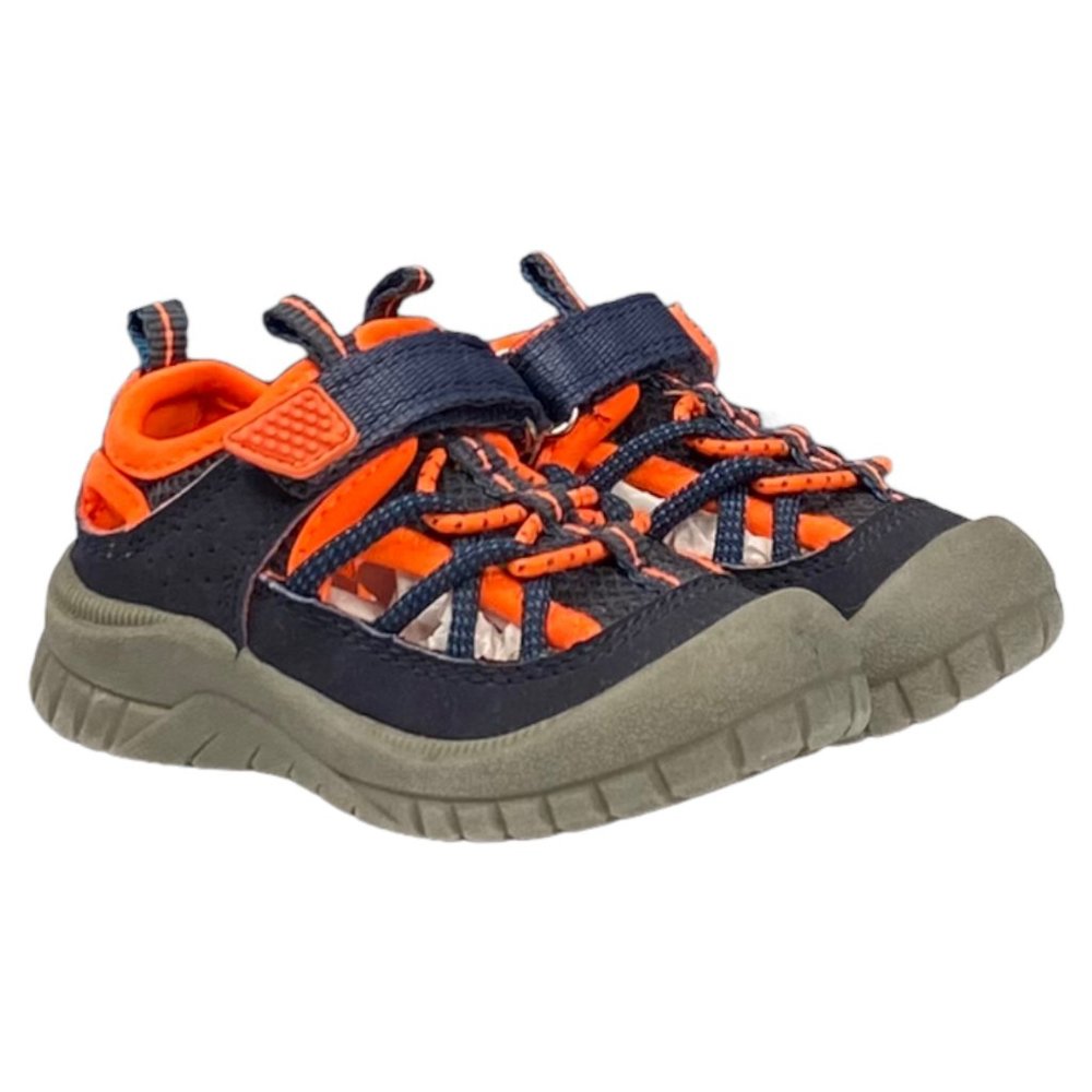 OshKosh B’gosh Pumba2-B Blue & Orange Bump Toe Sandals